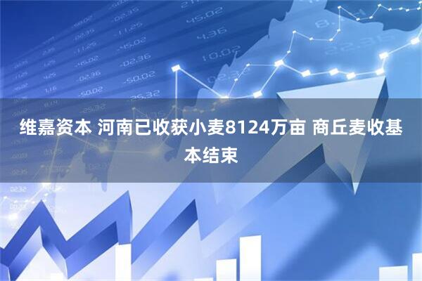 维嘉资本 河南已收获小麦8124万亩 商丘麦收基本结束