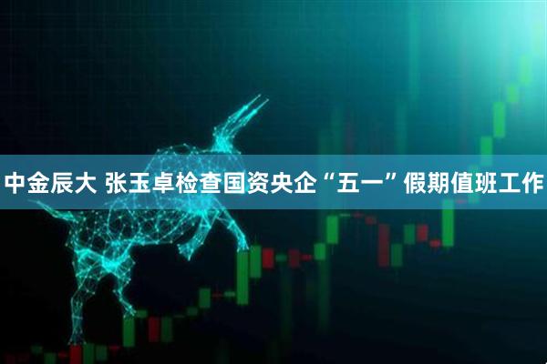中金辰大 张玉卓检查国资央企“五一”假期值班工作